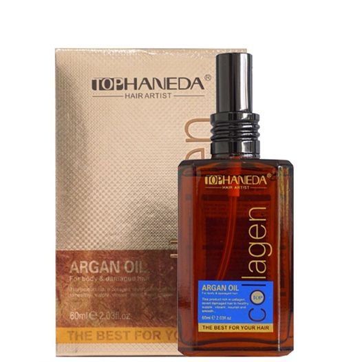 Tinh dầu dưỡng tóc khô yếu haneda collagen argan 60ml