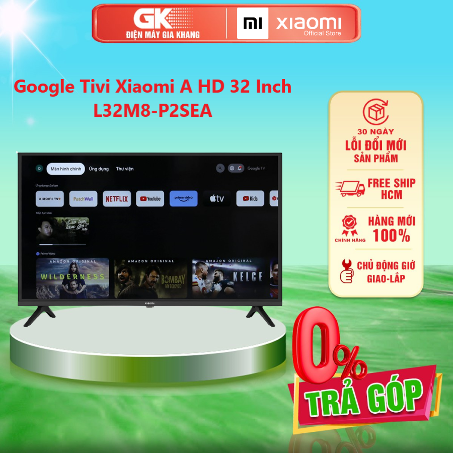 Google tivi xiaomi a hd 32 inch l32m8-p2sea - giao toàn quốc - freeship hcm