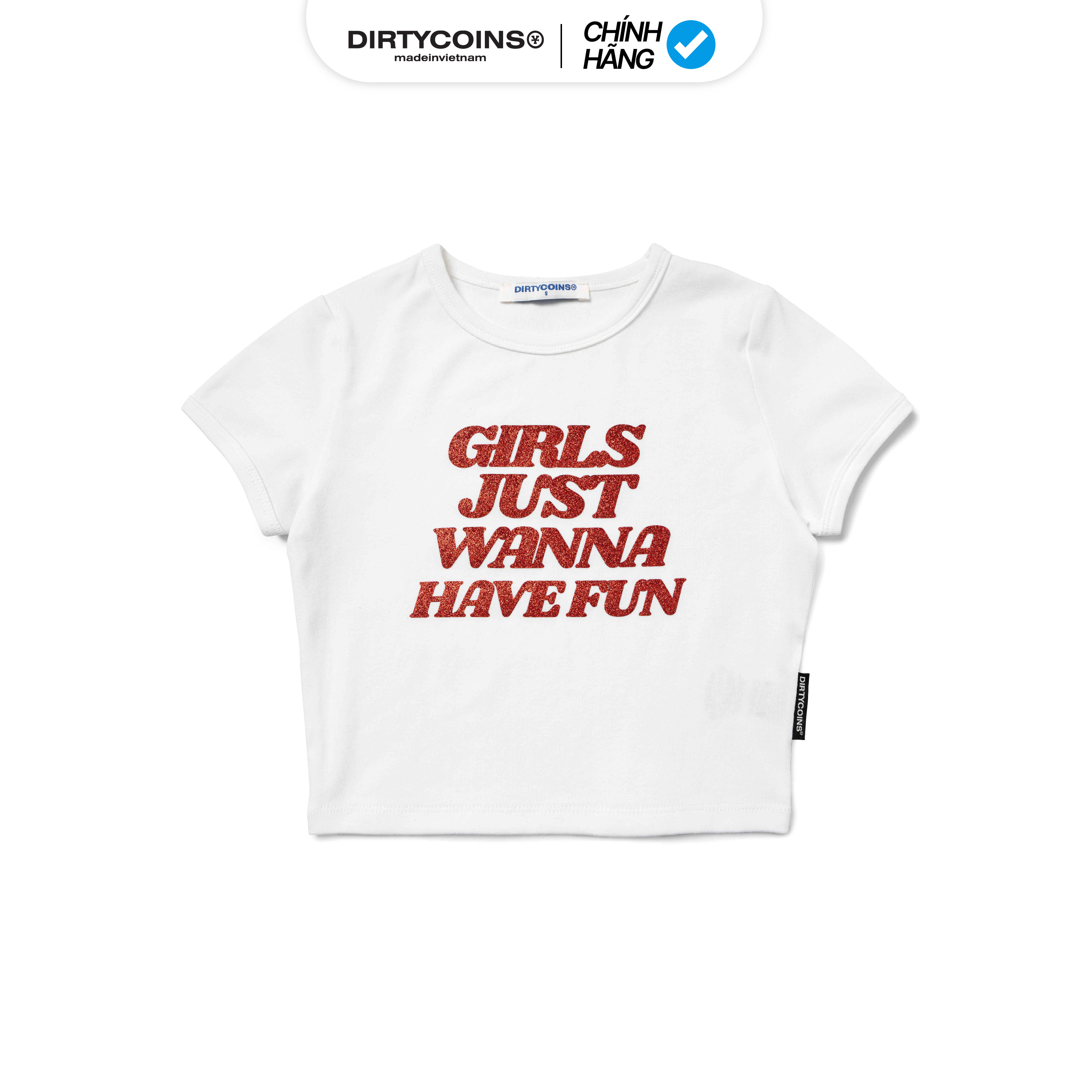 Áo DirtyCoins Have Fun Crop Top