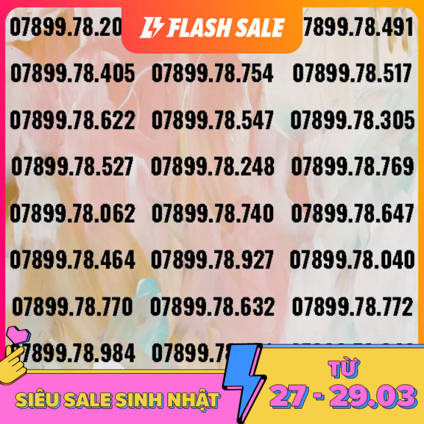 [HCM]Sim MobiFone số đẹp khuyến mãi lớn