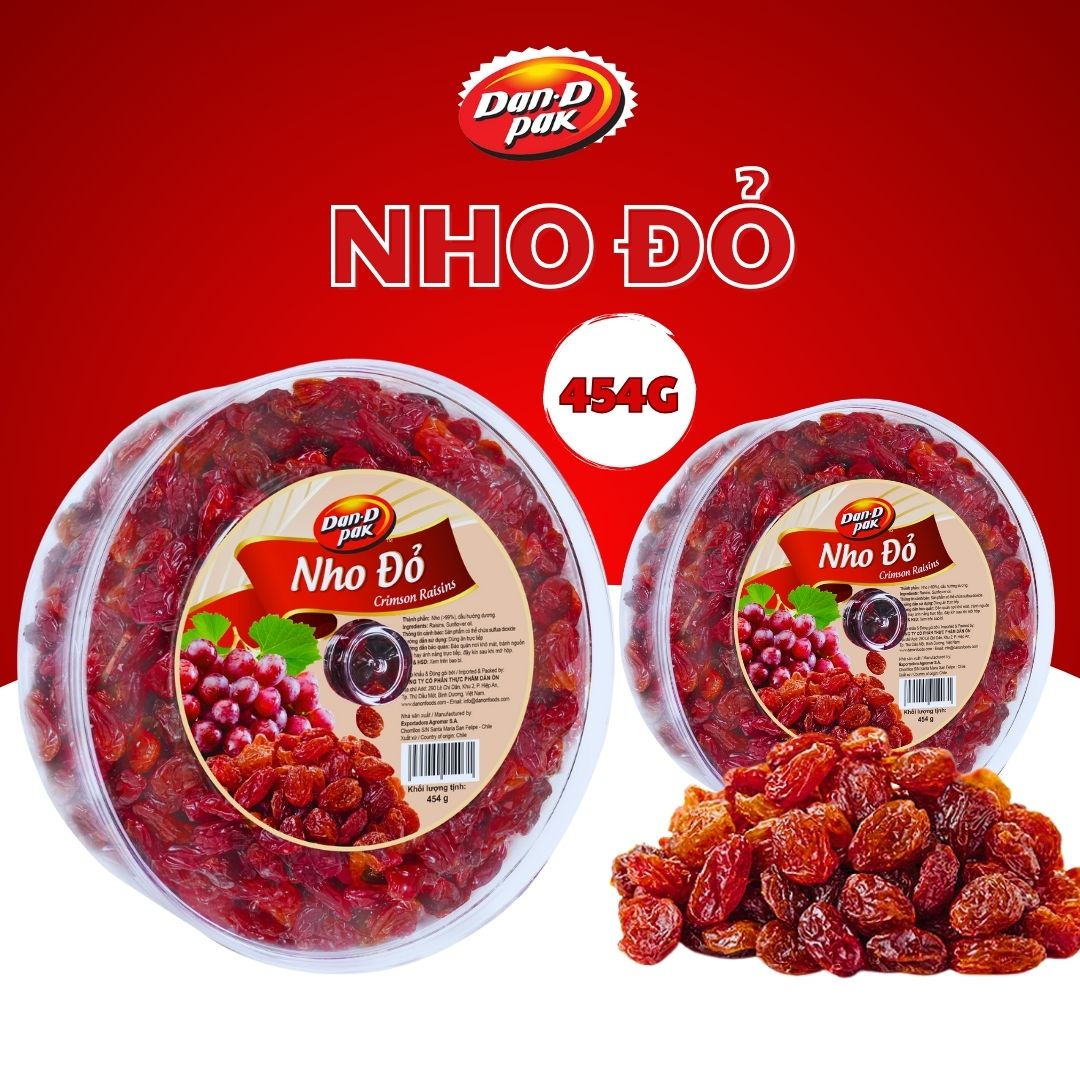 [Chính Hãng] Nho Đỏ 454g Dan D Pak