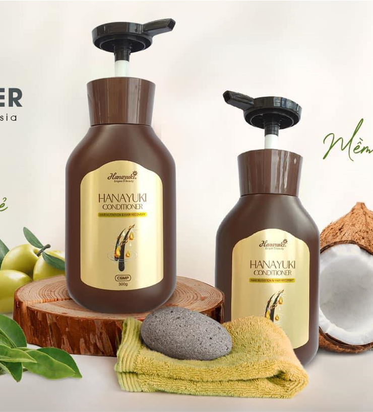 Dầu xả Hanayuki sạch gàu mượt tóc 300g