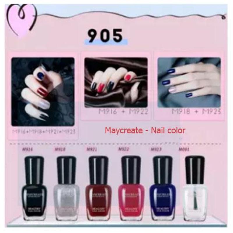 Bộ sơn móng tay 6 lọ Maycreater sang chảnh - mã 905 giá rẻ