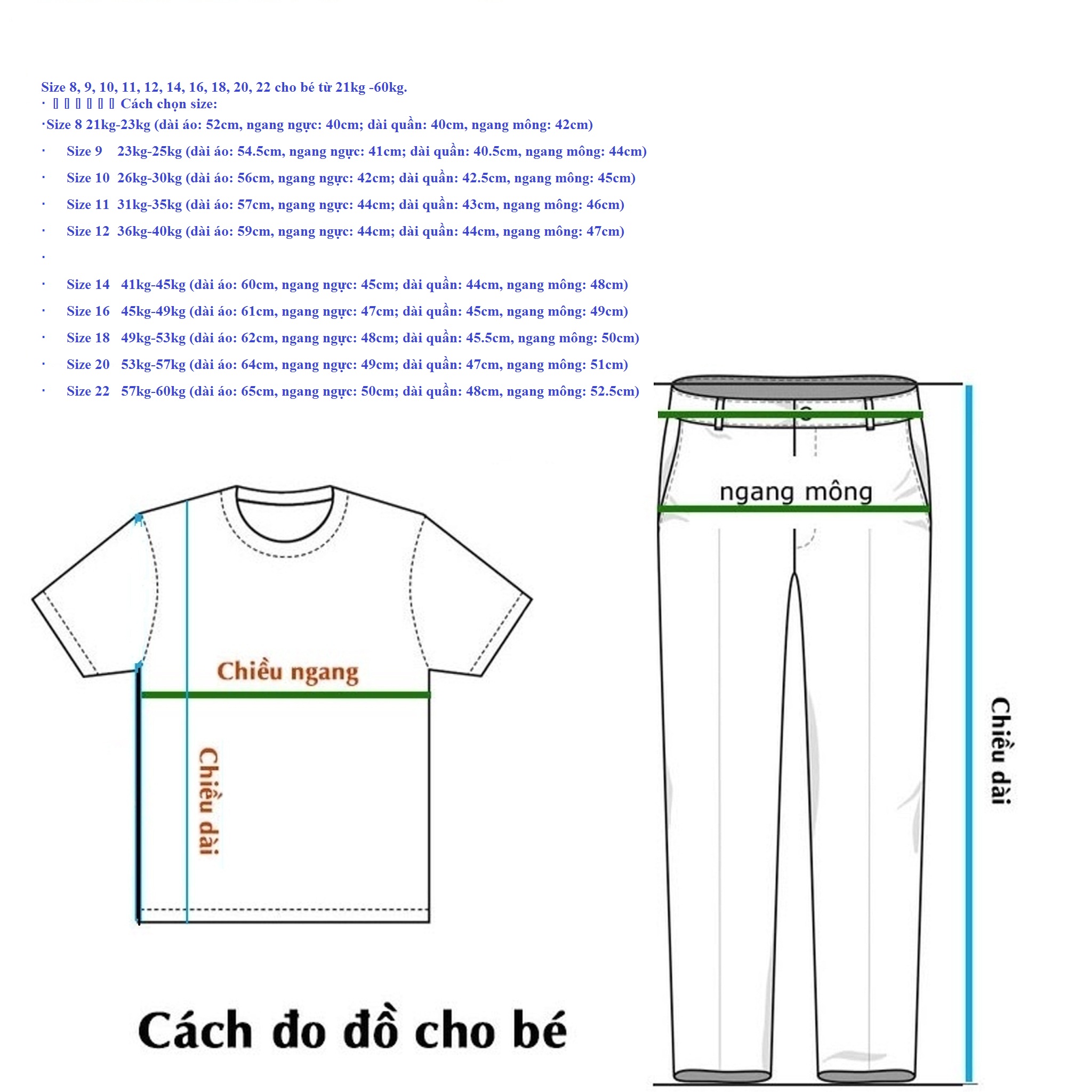 Đồ bộ bé trai size đại cồ từ 21kg-60kg thun cotton cao cấp