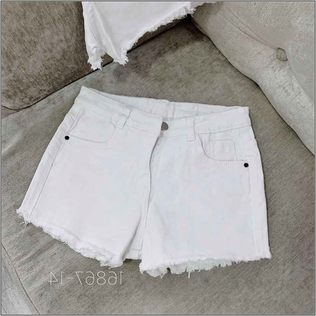 Quần short jean nữ TRẮNG TRƠN DT-M1