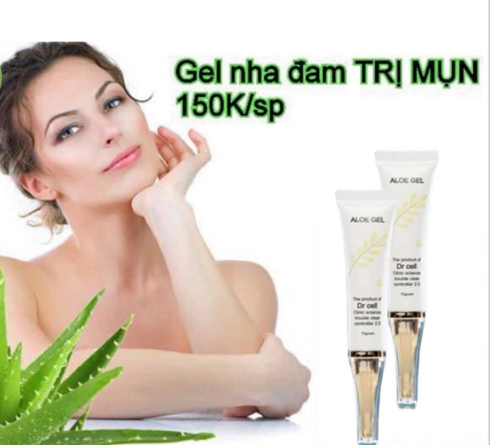 Gel Nha Đam Chấm Mụn Dr Cell 15ml giảm mụn gom còi mụn nhanh chóng