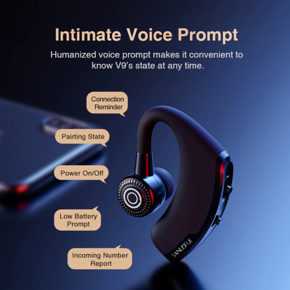[HCM]Tai Nghe Bluetooth V9-2 loa-âm thanh stero