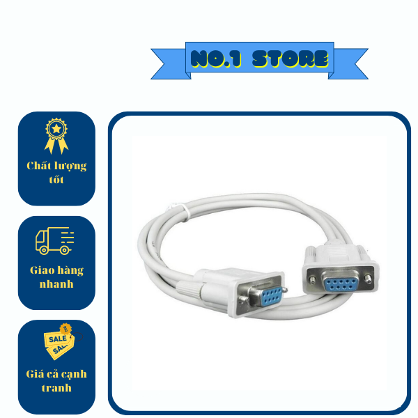 Dây Cổng COM DB9/RS232 Cái-Đực Đực-Cái - Cái-Cái (Chân Thẳng)