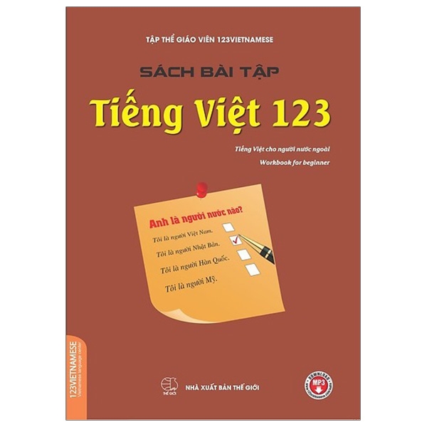 Fahasa - Sách Bài Tập Tiếng Việt 123 (Tiếng Việt Dành Cho Người Nước Ngoài) (Tái Bản 2019)