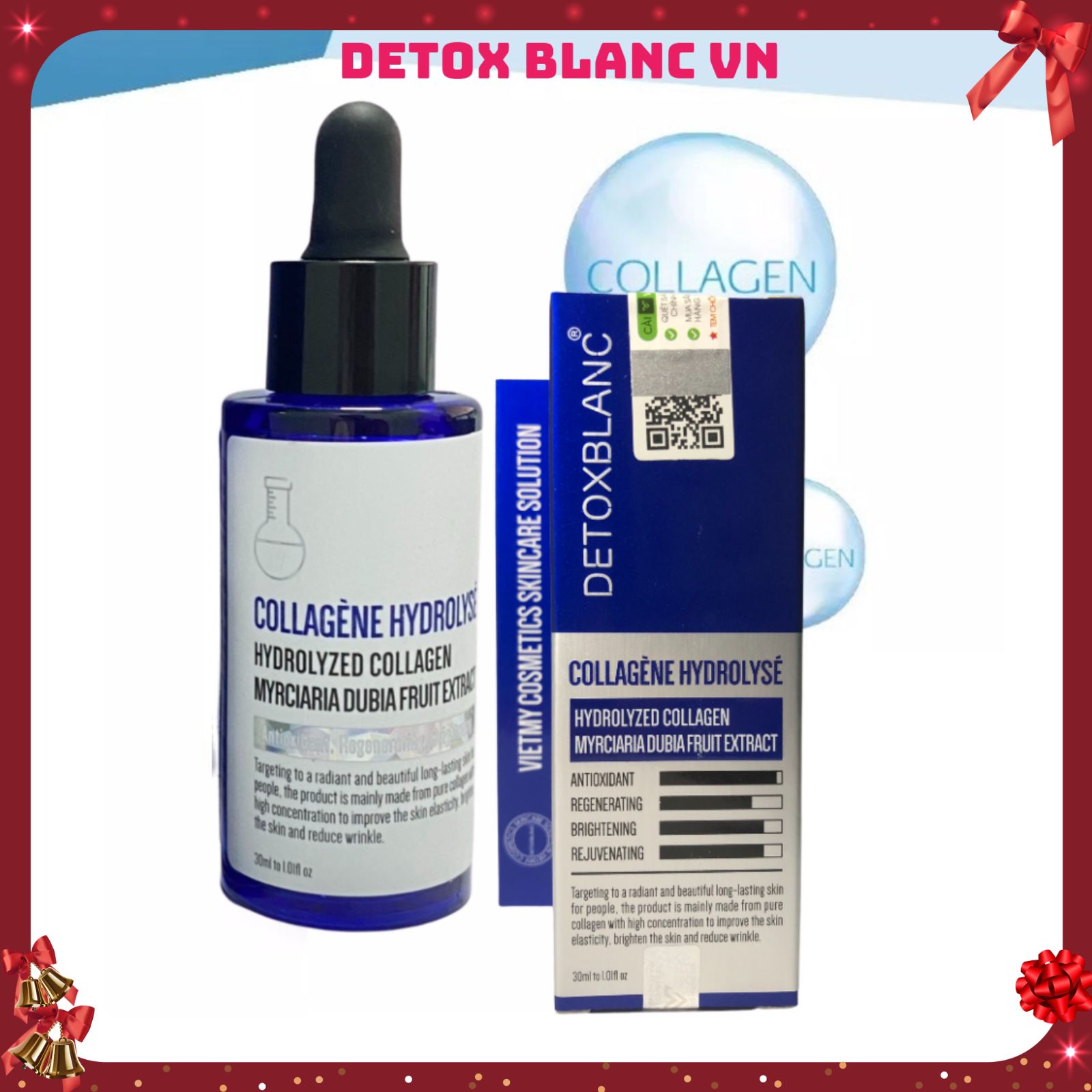 Serum collagen dưỡng trắng da Detox Blanc