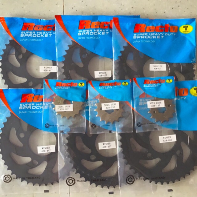 (Winner/Sonic/CBR150) Nhông - Dĩa - Size N 14T/15T/16T - D 41T/42T/43T/44T/45T/46T Recto