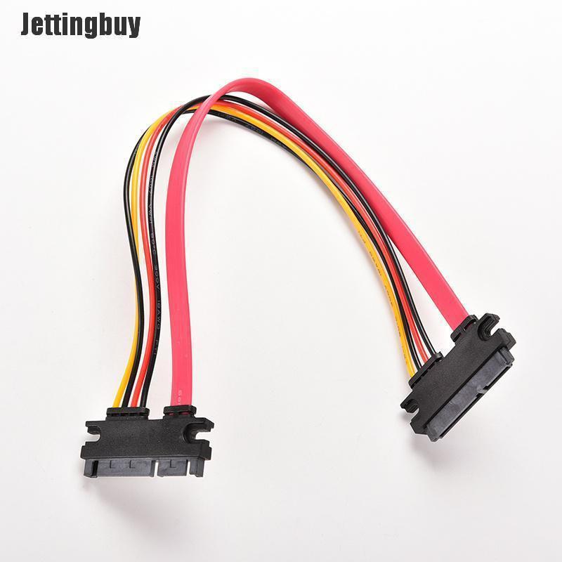 Jettingbuy HOT Male to Female 7+15 Pin Serial ATA SATA Data power combo extension Cable