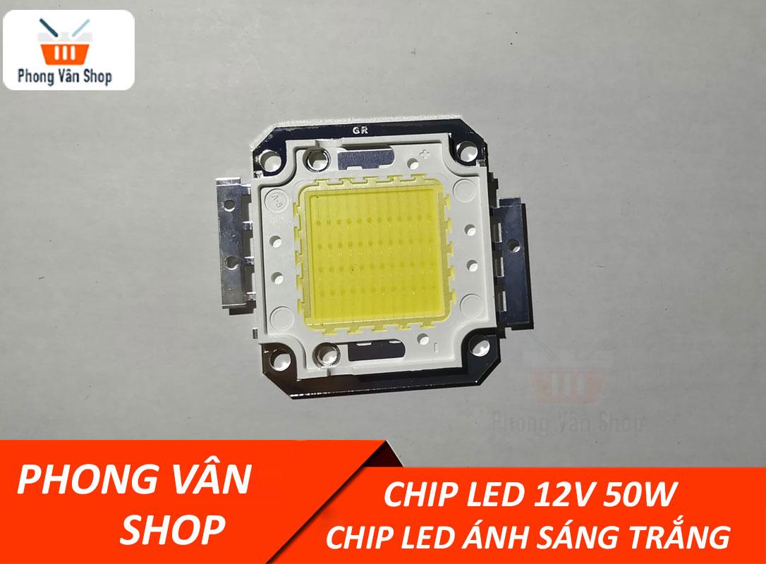 Chip led siêu sáng 12v 50W - Ánh sáng trắng