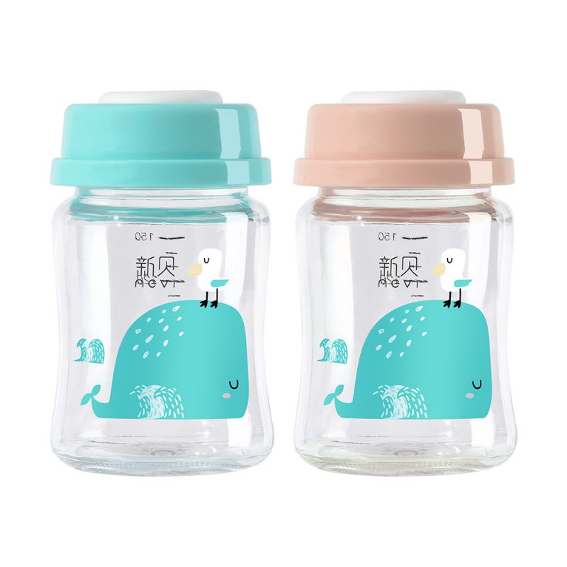 Bình trữ sữa, đồ ăn thuỷ tinh 150ml Nevi