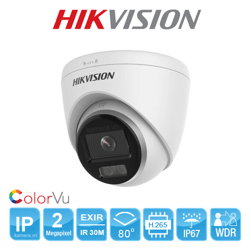 [HCM]Camera IP Dome COLORVU 2.0 Megapixel HIKVISION DS-2CD1327G0-L