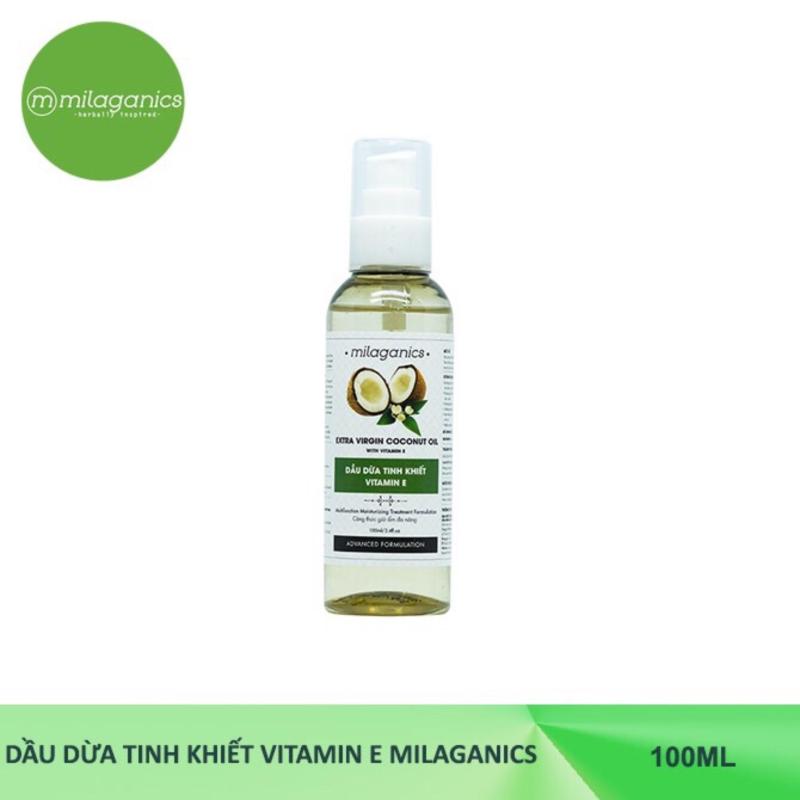 DẦU DỪA TINH KHIẾT VITAMIN E MILAGANICS 100ML