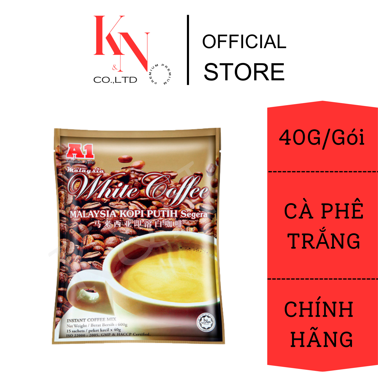 Cà phê trắng A1 Malaysia - White Coffee A1 Malaysia