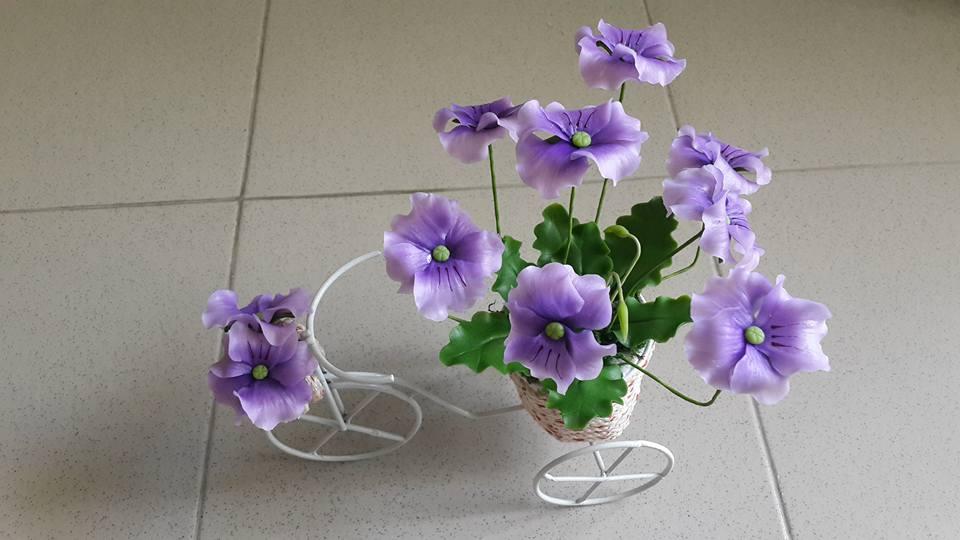 [HCM]Hoa Fanse đất sét cỡ trung - Hoa đất sét thủ công
