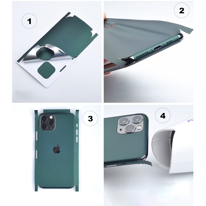 miếng dán skin iphone 11, iphone 8 8 plus , iphone SE 2020 xanh rêu