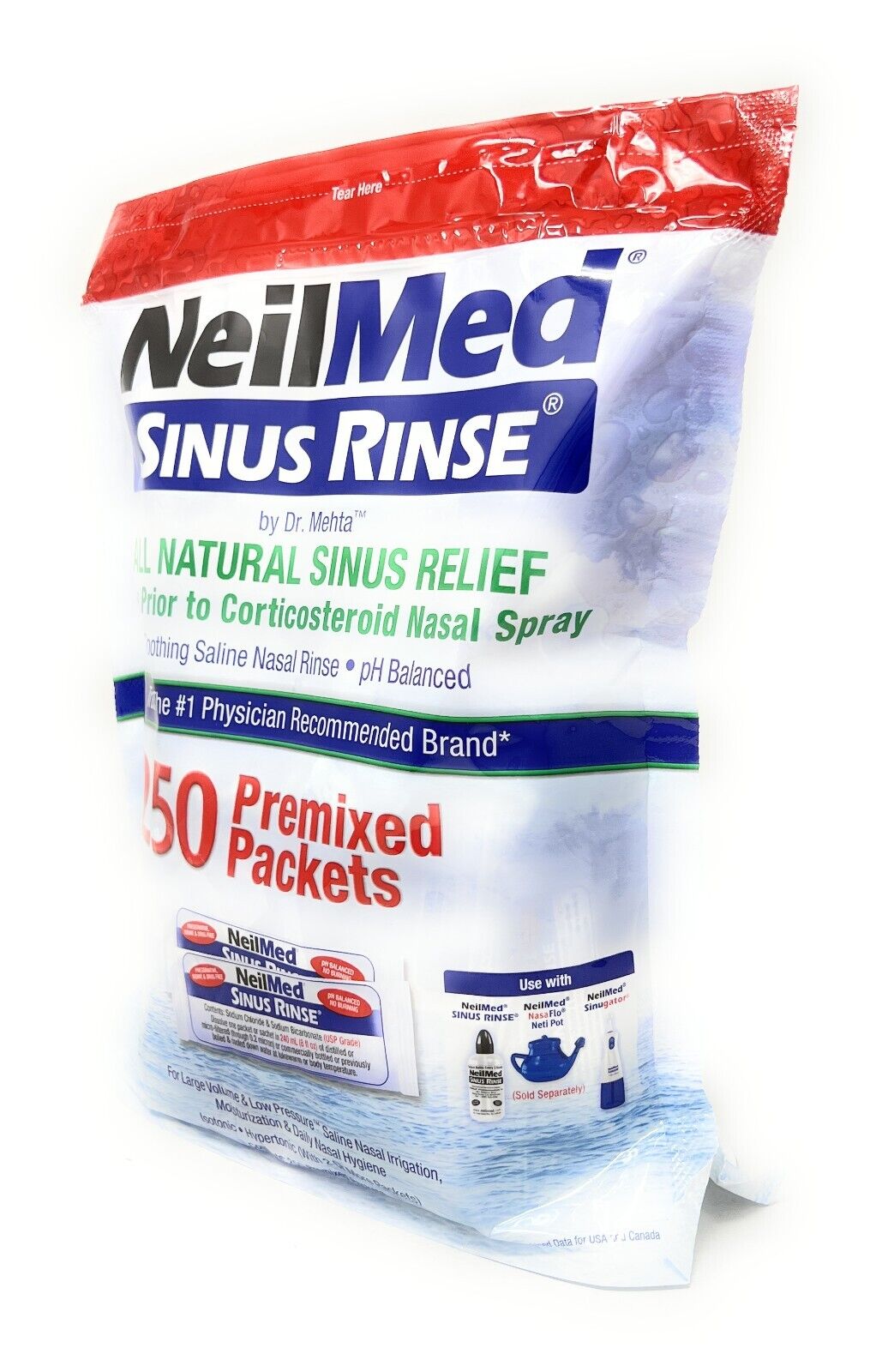 COMBO 250 GÓI MUỐI NEILMED RỬA MŨI