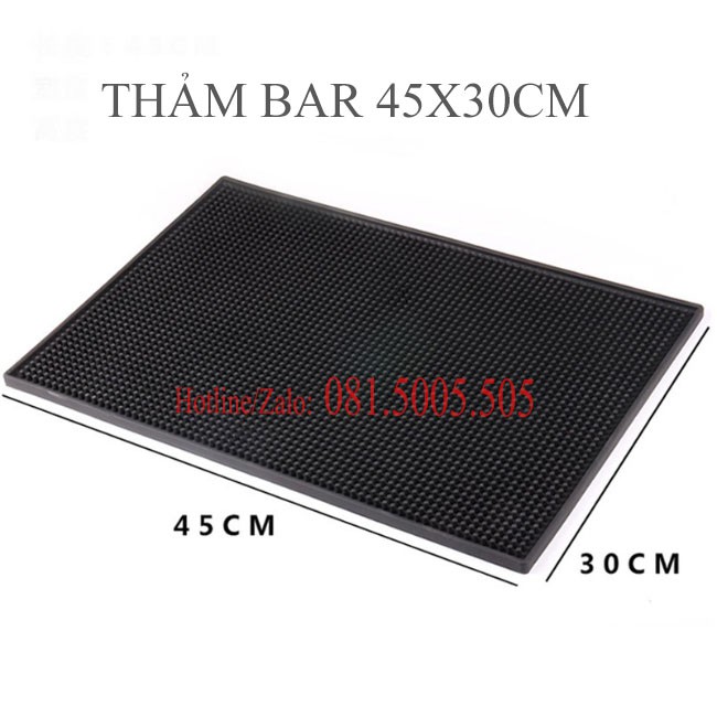 [Sỉ] Thảm Cao Su Quầy Bar kích thước 45x30cm - Thảm bar pha chế