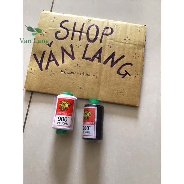 2 Cuộn Chỉ may màu trắng / đen