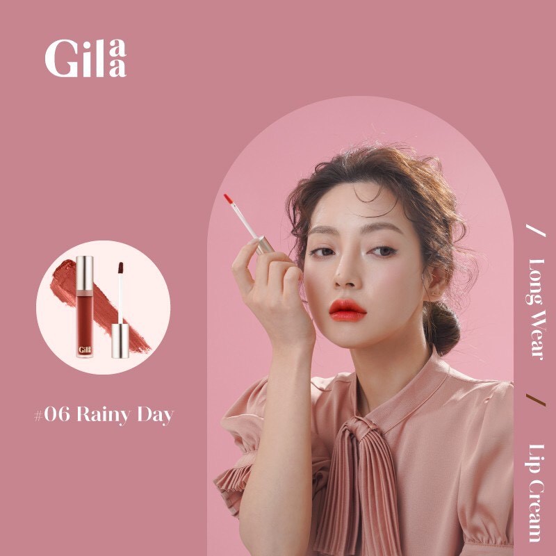 [Màu 1-13] Son Glamrr Q / Gilaa long wear lip cream (bản full son kem lì)