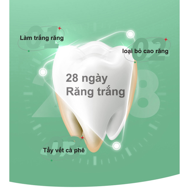 Kem đánh răng kháng khuẩn hương bạc hà sảng khoái, làm sạch sâu răng, khử mùi hôi miệng và làm trắng răng