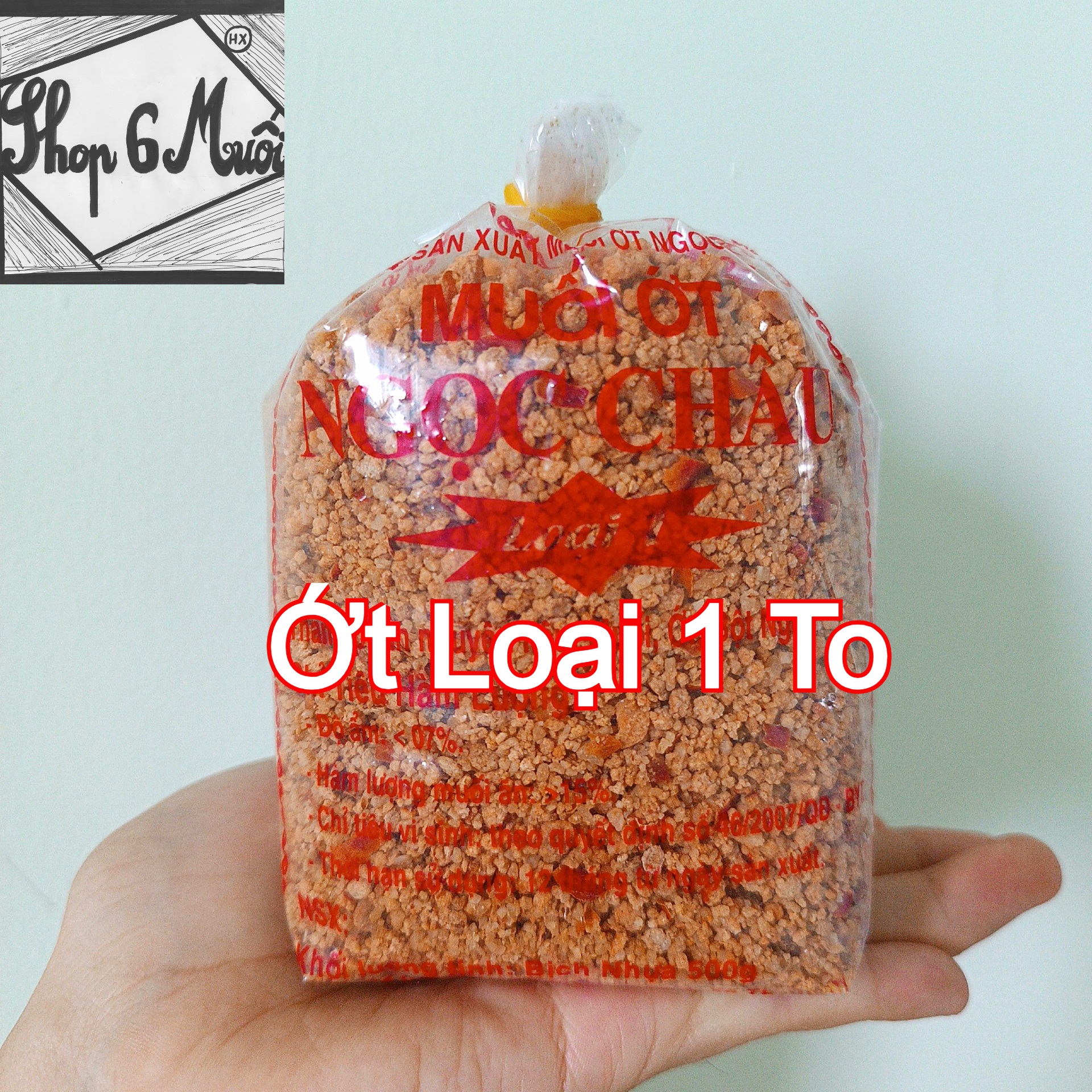 (1kg) Muối ớt Tây Ninh Ngọc Châu (chay)
