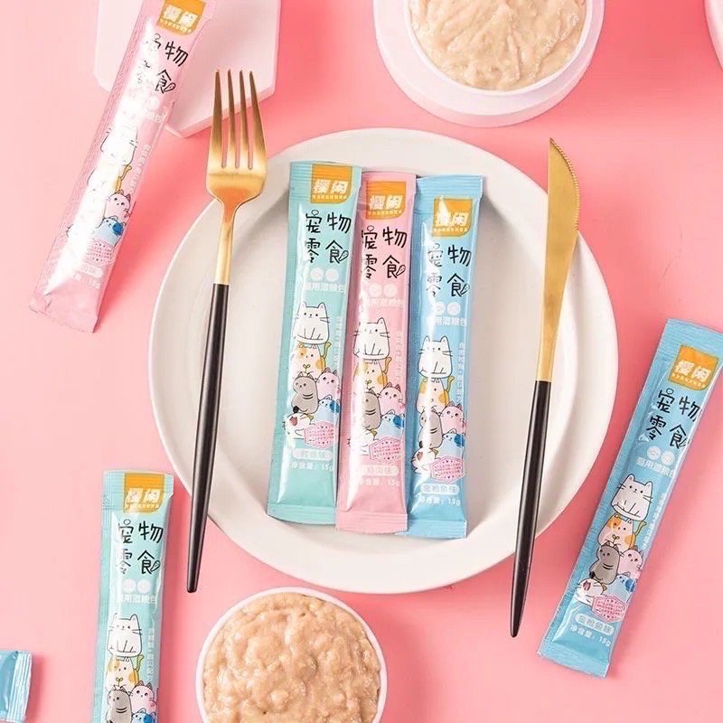COMBO 10 THANH SÚP THƯỞNG SHIZUKA ĐỦ VỊ CHO MÈO - GIÁ CỰC RẺ