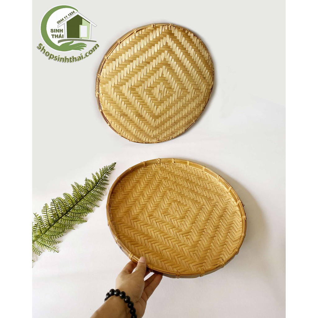 [HCM]Mẹt tre đan thủ công - mâm tre đan dày - mẹt lớn 35cm
