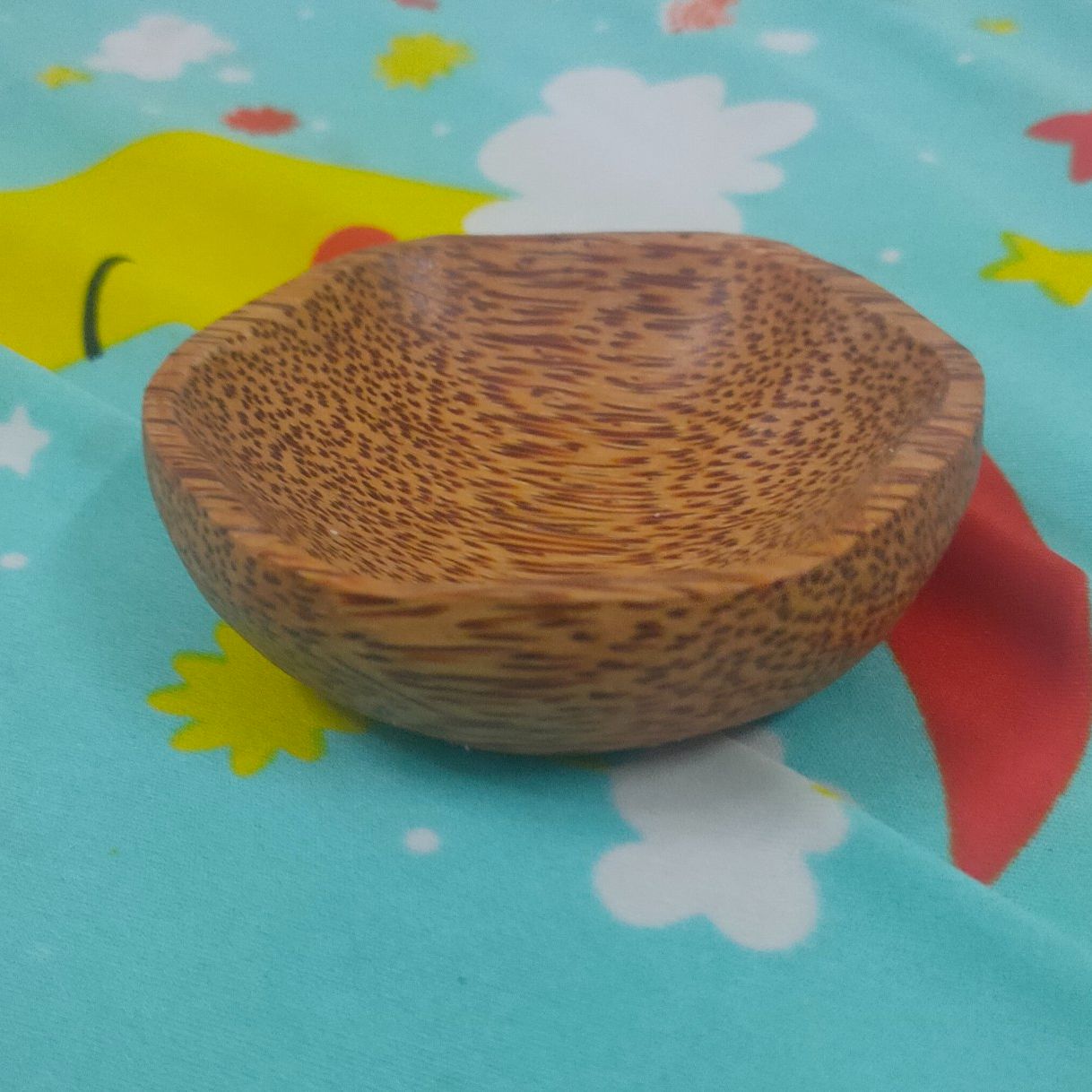 Chén chấm gỗ dừa hoa mai