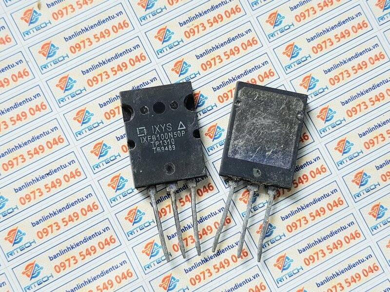 Ixfb100n50p mosfet kênh n 100a 500v to-3p tháo máy