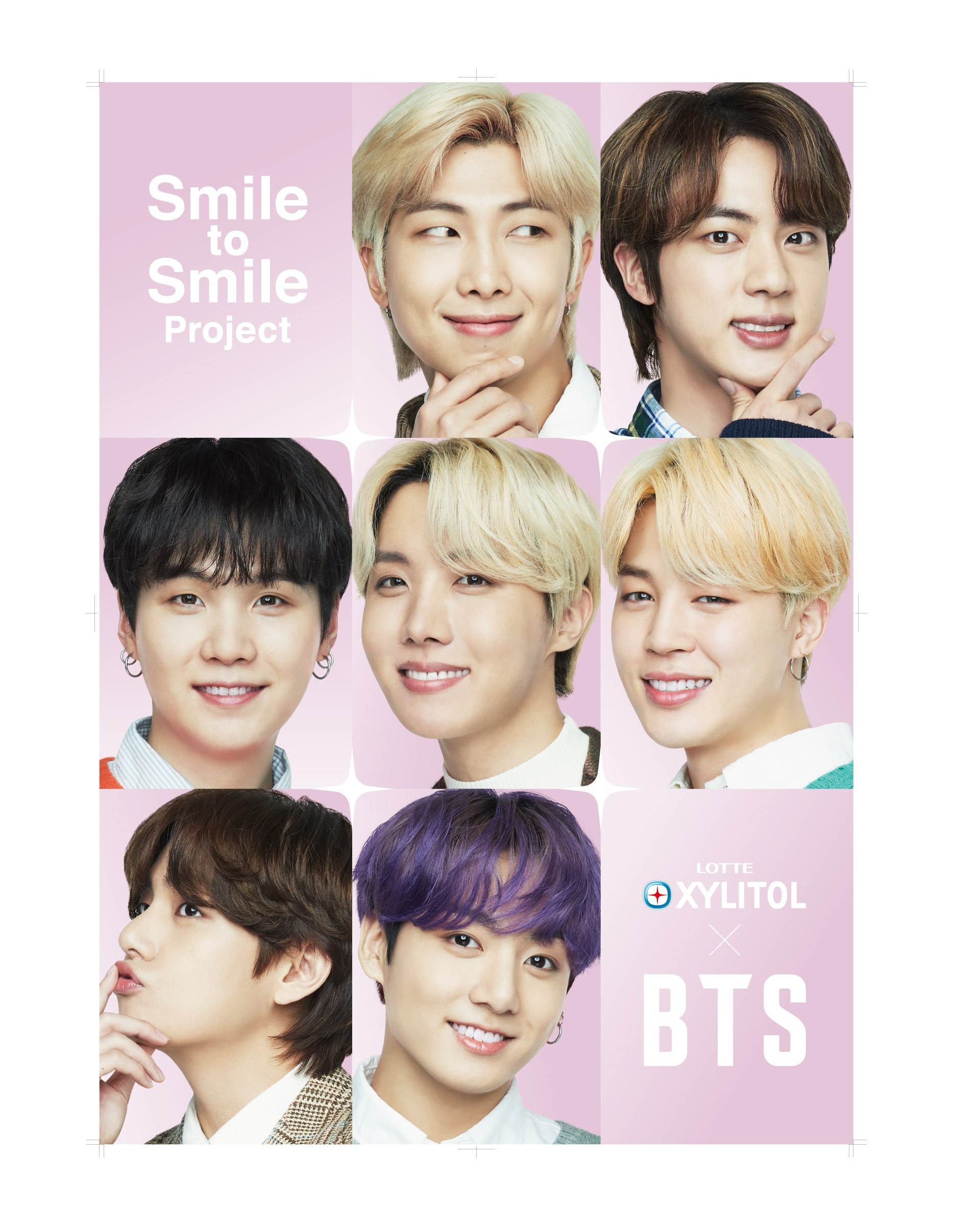 [Quà tặng không bán] Poster LOTTE XYLITOL x BTS (ngẫu nhiên 1 trong 2)
