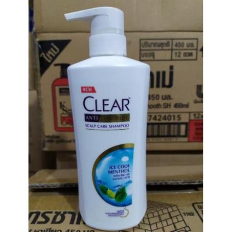 Dầu Gội Clear Men- Bạc Hà 450ml Thái Lan