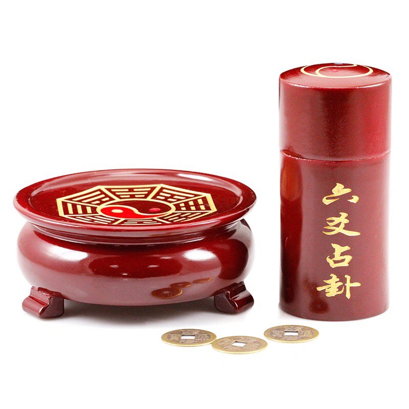 Đài Lục Hào gieo quẻ âm dương cỡ đại 11cm