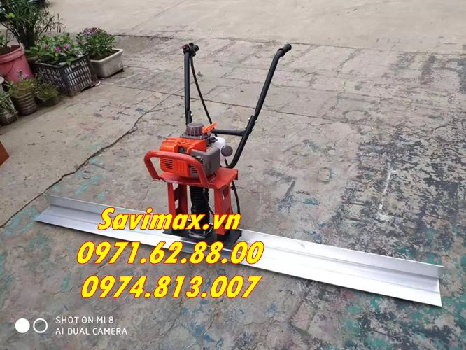 Máy đầm thước Honda GX35 kèm thước 2M