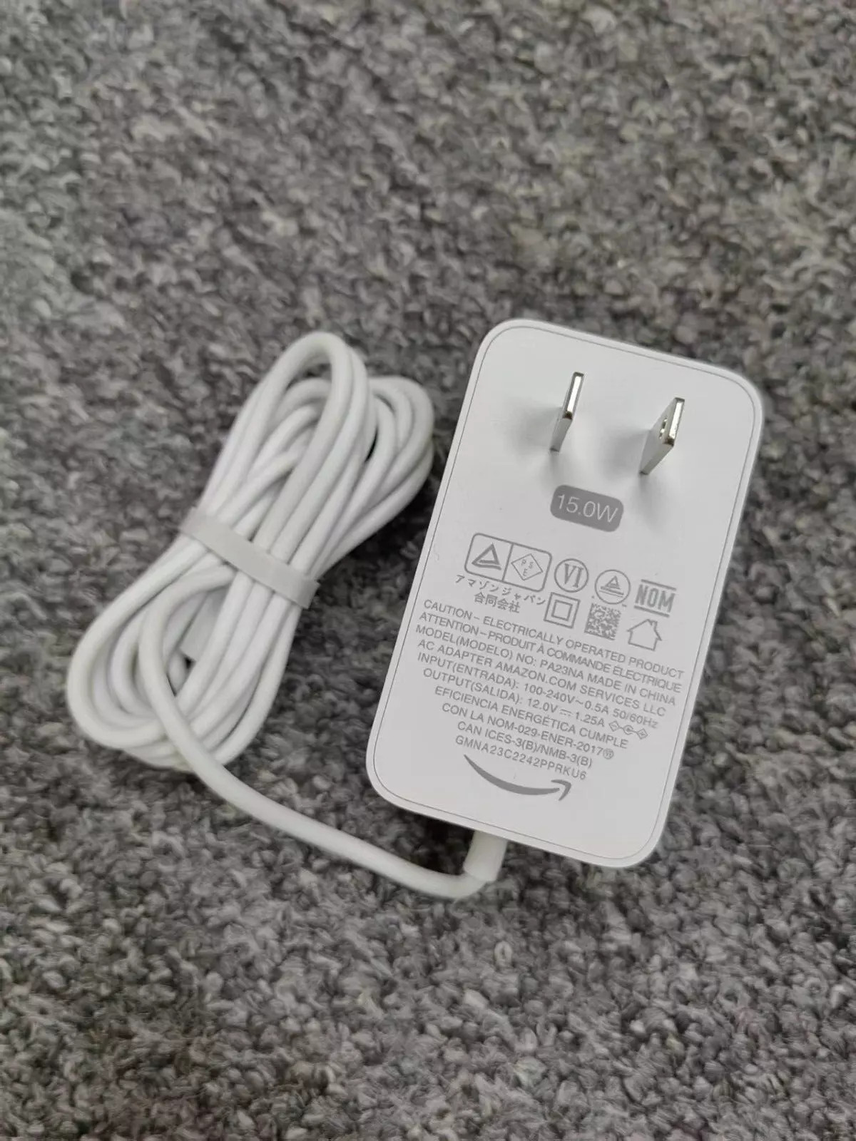 DÂY SẠC NGUỒN CHO LOA AMAZON ECHO DOT 3 – 4 CHÍNH HÃNG (adapter nguồn chính hãng)