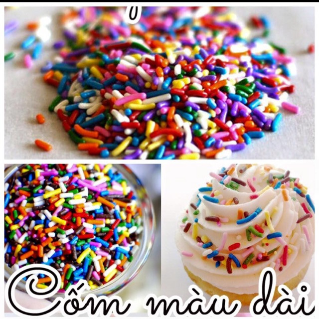 Cốm màu Premier win trang trí bánh kem túi 50g