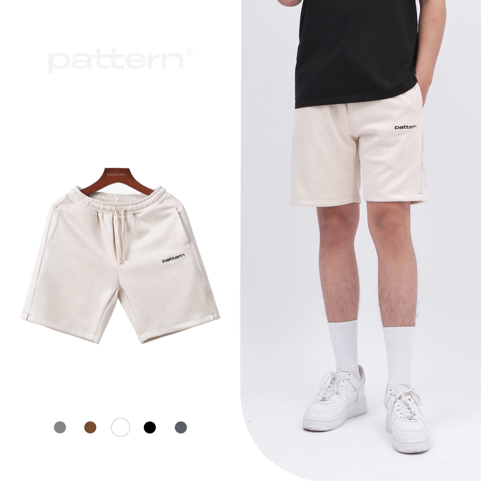 Quần short da lộn basic PATTERN PQ017