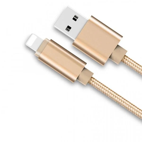 Cáp sạc dây dù Mokis chân Lightning siêu bền dài 1.5M cho iPhone/iPad ( Vàng )