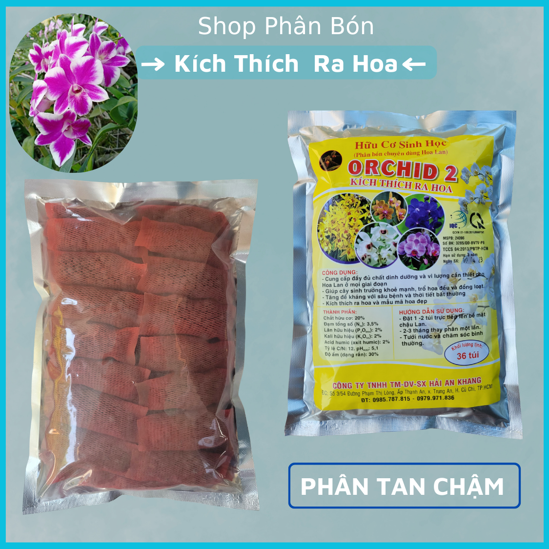 Phân Bón Kích Thích Ra Hoa Cho Lan, Cây Cảnh, Dưỡng Cây, Phân Tan Chậm