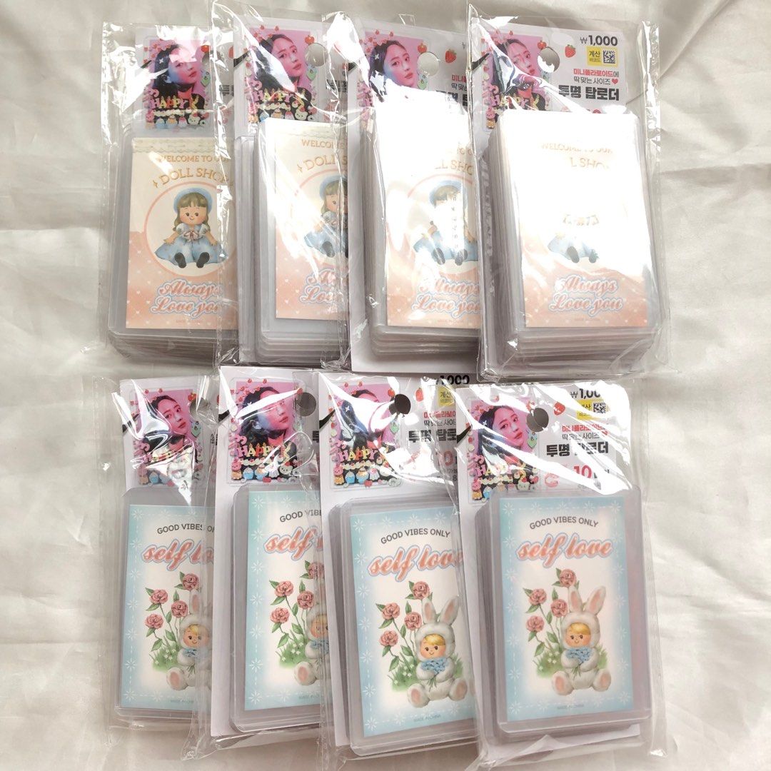TOPLOADER DAISO HÀN SET 10 ĐỰNG ẢNH THẺ, BẢO VỆ CARD - CÓ SẴN