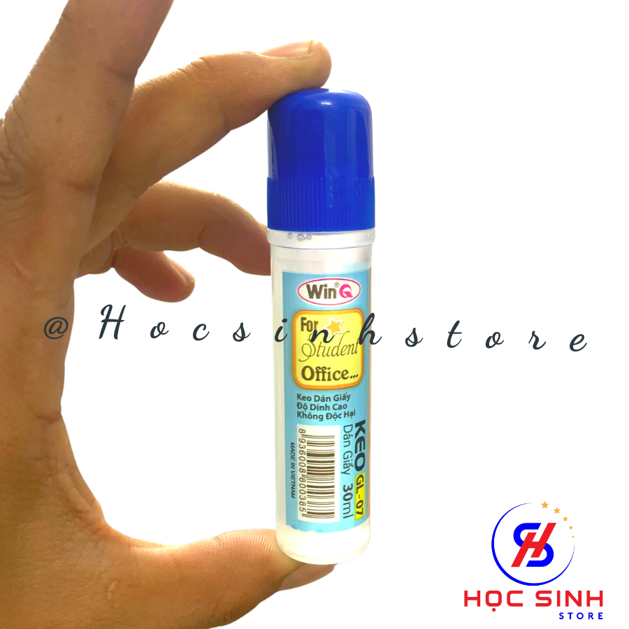 Combo 2 Chai Keo Dán Giấy 30ml WinQ GL07, Keo Bám Dính Tốt, Chắc Chắn