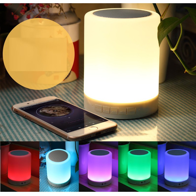 Loa Bluetooth Kiêm Đèn Ngủ Y2 Đổi Màu Cảm Ứng Cực Đẹp