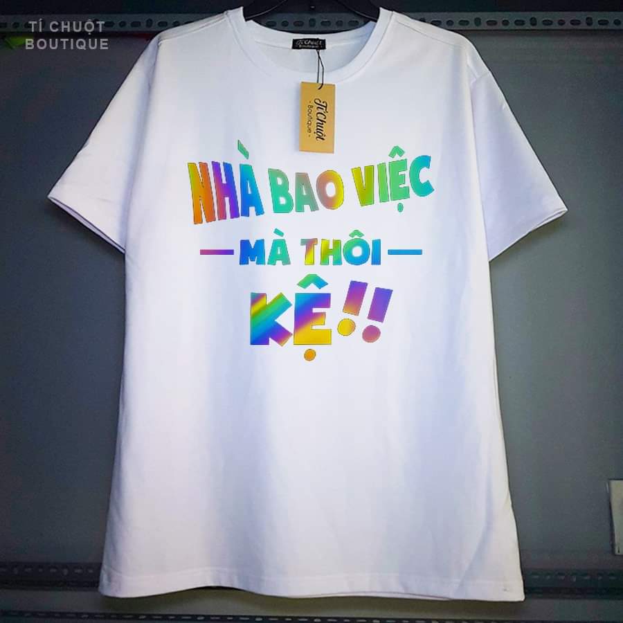 Áo thun phản quang 7 màu nhà bao việc mặc đôi mặc nhóm siêu xinh 65