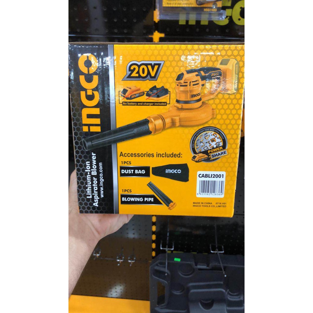 [HCM]MÁY THỔI BỤI DÙNG PIN LITHIUM INGCO 20V CABLI2001