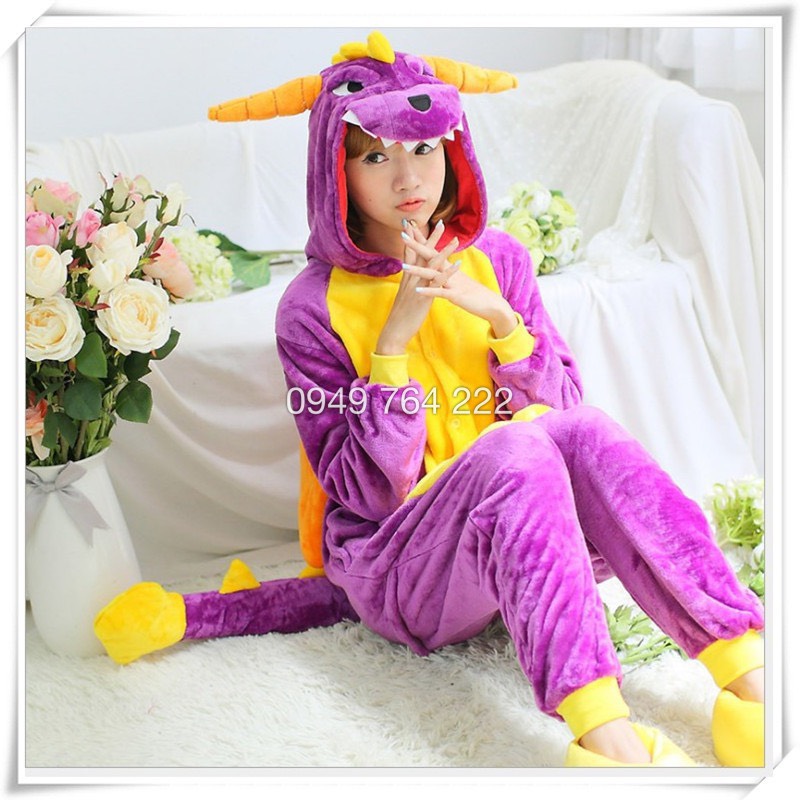 Bộ Đồ Thú Rồng Tím 💜 Bộ Đồ Thú Giá Rẻ