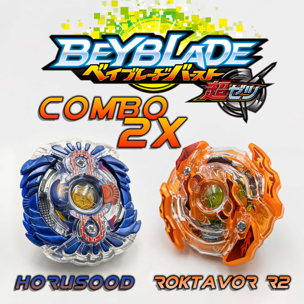 Bộ 2 con quay beyblade - con quay horusood và con quay roktavor r2