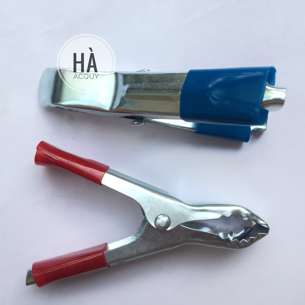 10 cặp Kẹp bình Ắc quy Xi Xanh Đỏ 30A - 8Cm
